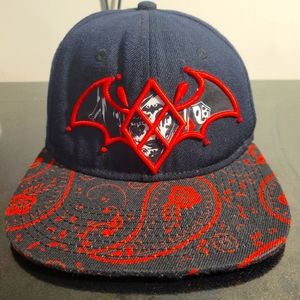 A badass Harley Quinn Batman hat that fit all genders, ages,red, black and white